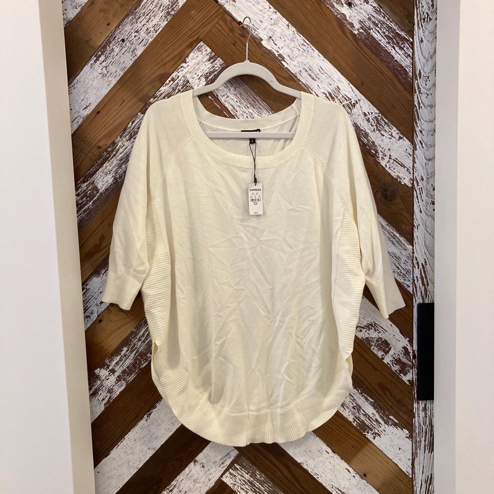 Express Cream Sweater
